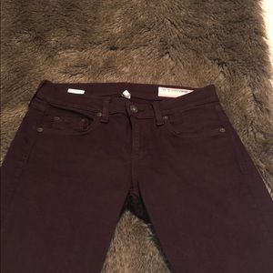Rag & bone maroon jeans